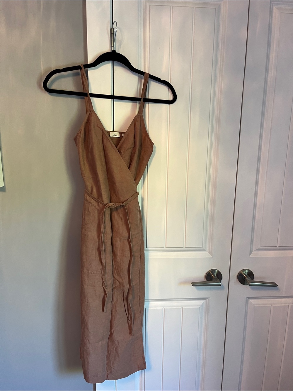 Wilfred linen blend wrap dress